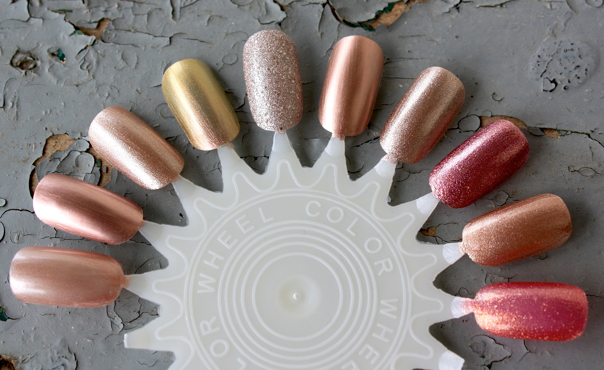 Rose Gold Polish Swatches and Comparisons! – horrendous color